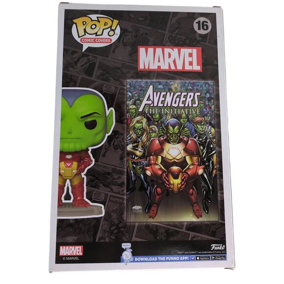 Funko Pop Comic Covers Marvel Skrull as Iron Man, 2023 Limited Edition Avengers - Picture 6 of 6